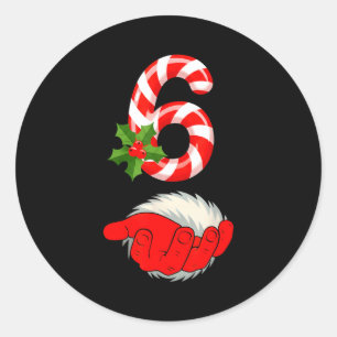 Number 6 Funny 67 Six Seven Meme Matching Couple C Classic Round Sticker