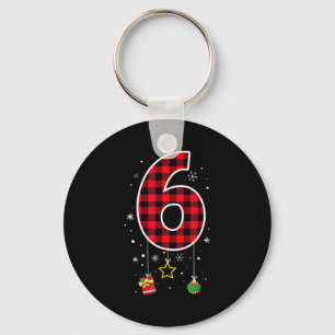 Number 6 Funny Meme Saying 6 7 Six Seven Christmas Key Ring
