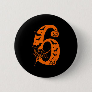 Number 6 Funny Meme Saying 6 7 Six Seven Halloween Cm Round Badge