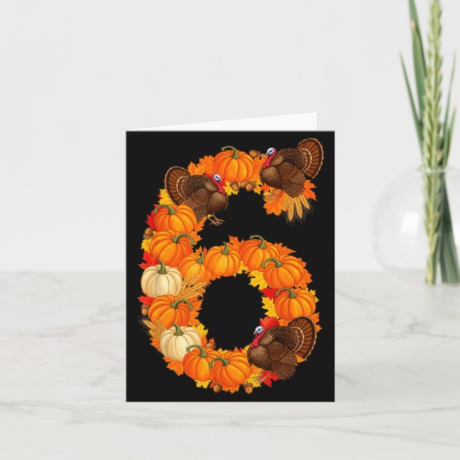 Number 6 Funny Saying 6 7 Six Seven Meme Couple Th Card (Front)