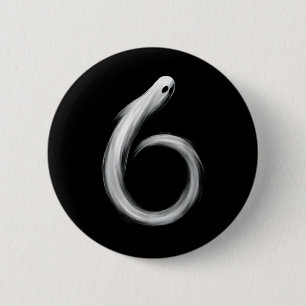 Number 6 Ghost Funny Six Seven 67 Halloween Meme  Cm Round Badge
