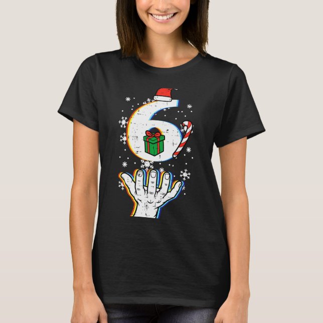 Number 6 Matching 67 Meme Christmas 6 7 Xmas Men W T-Shirt (Front)