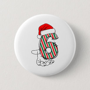 Number 6 Matching 67 Meme Christmas Costume Men Wo 6 Cm Round Badge