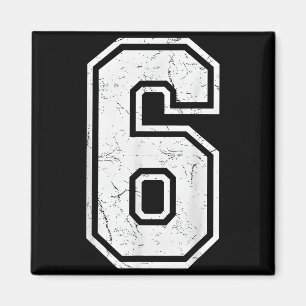Number 6 Matching 67 Meme Costume Men Women Kids  Magnet