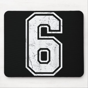 Number 6 Matching 67 Meme Costume Men Women Kids  Mouse Pad