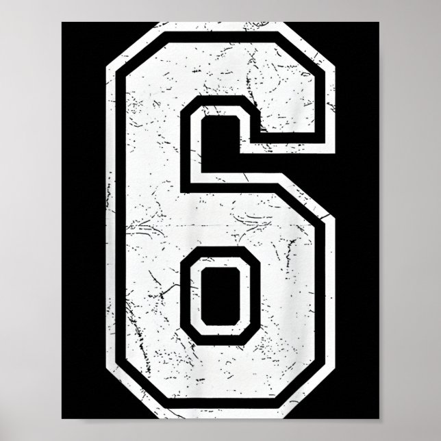 Number 6 Matching 67 Meme Costume Men Women Kids  Poster (Front)