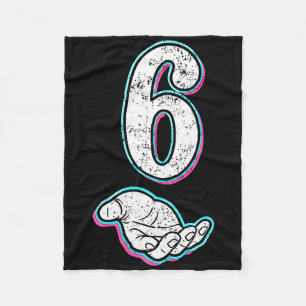 Number 6 Matching 67 Meme Halloween Costume Men Wo Fleece Blanket