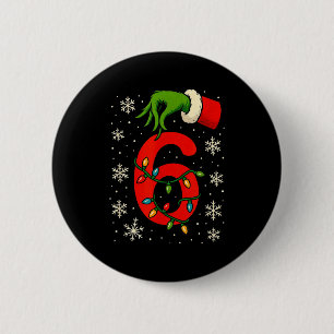 Number 6 Matching Six Seven Meme Christmas Boys Yo 6 Cm Round Badge