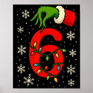 Number 6 Matching Six Seven Meme Christmas Boys Yo Poster