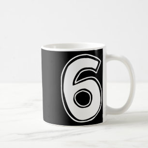 Number 6 Six Seven 6 7 Meme 67 Funny 6th Birthday Coffee Mug
