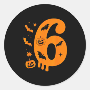 Number 6 Six Seven 6 7 Meme Funny Design Couples H Classic Round Sticker