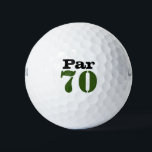 Number 70 par golf course for 70th birthday golfer golf balls<br><div class="desc">Number 70 par golf course for 70th birthday golfer Golf Balls</div>