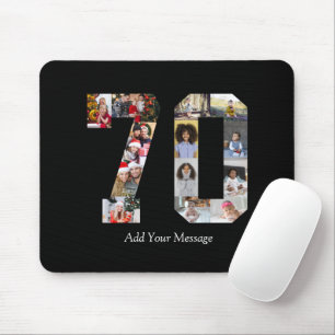 Number 70 Photo Collage Mouse Pad