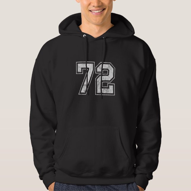 Number 72 hoodie (Front)