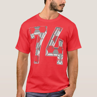 Number 74 Jersey 74 Mum Player Fan T-Shirt