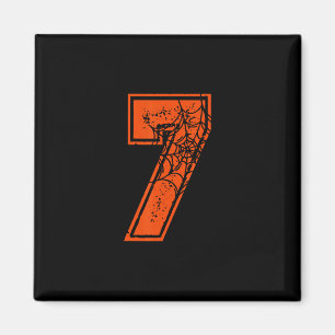 Number 7 67 Meme Halloween Pumpkin Costume Matchin Magnet