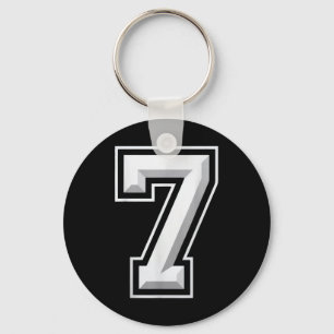 Number 7 67 Meme Matching  Key Ring