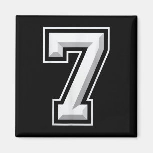 Number 7 67 Meme Matching Magnet