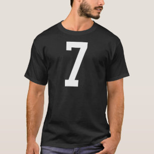 Number 7 Back Design Soccer Training T-Shirt