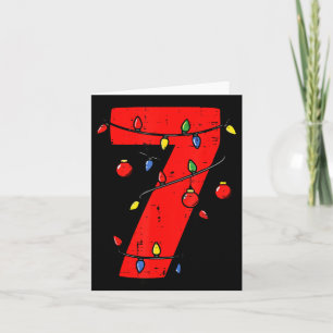 Number 7 Christmas 6 7 Matching 67 Meme Men Women  Card