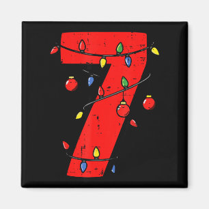 Number 7 Christmas 6 7 Matching 67 Meme Men Women  Magnet
