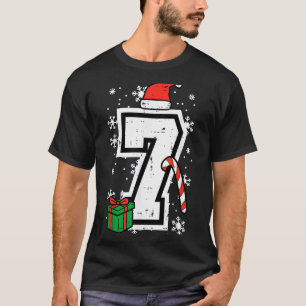 Number 7 Christmas 6 7 Xmas Matching 67 Meme Men W T-Shirt