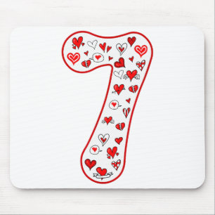 Number 7 Couple Costume Duo 67 Meme Six Seven Vale Mouse Pad