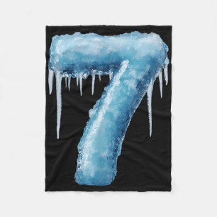 Number 7 Fire Ice Number Six Seven Meme 67 Alpha S Fleece Blanket