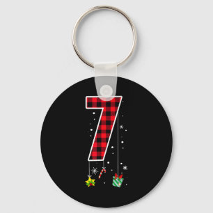 Number 7 Funny Meme Saying 6 7 Six Seven Christmas Key Ring