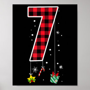 Number 7 Funny Meme Saying 6 7 Six Seven Christmas Poster