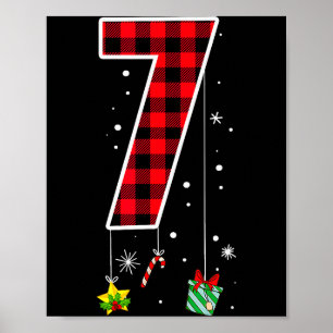 Number 7 Funny Meme Saying 6 7 Six Seven Christmas Poster