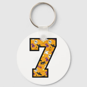 Number 7 Funny Meme Saying 6 7 Six Seven Halloween Key Ring
