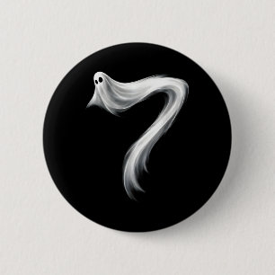 Number 7 Ghost Funny Six Seven 67 Halloween Meme 6 Cm Round Badge