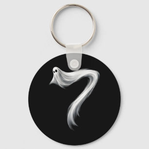 Number 7 Ghost Funny Six Seven 67 Halloween Meme  Key Ring