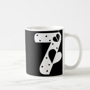 Number 7 Hearts Love 67 Couple Matching Christmas  Coffee Mug