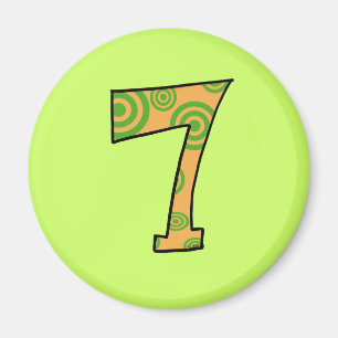 Number 7 magnet