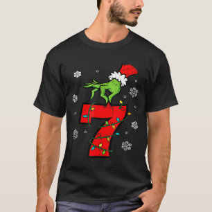 Number 7 Matching 67 Meme 6 7 Christmas Boys Youth T-Shirt