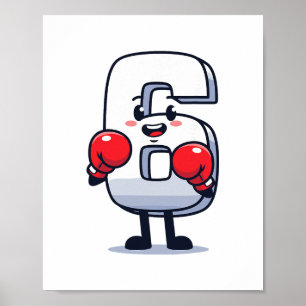 Number 7 Matching 67 Meme Boxing Men Women Kids Poster