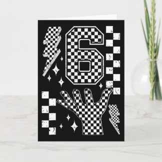 Number 7 Matching 67 Meme Checkered Costume Kids  Card