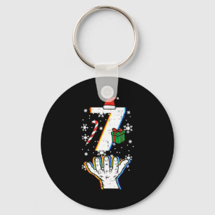 Number 7 Matching 67 Meme Christmas 6 7 Xmas Men W Key Ring