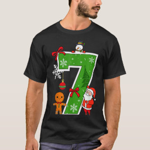 Number 7 Matching 67 Meme Christmas Costume Men Wo T-Shirt