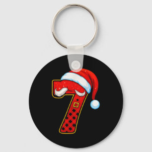 Number 7 Matching 67 Meme Christmas Pajamas Men Wo Key Ring