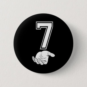 Number 7 Matching 67 Meme Halloween Costume Men Wo 6 Cm Round Badge