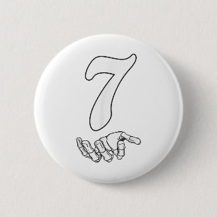 Number 7 Matching 67 Meme Halloween Costume Men Wo 6 Cm Round Badge