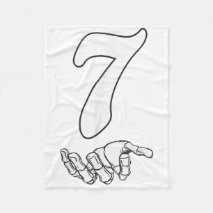 Number 7 Matching 67 Meme Halloween Costume Men Wo Fleece Blanket