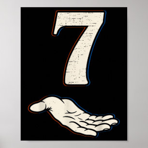 Number 7 Matching 67 Meme Halloween Costume Men Wo Poster