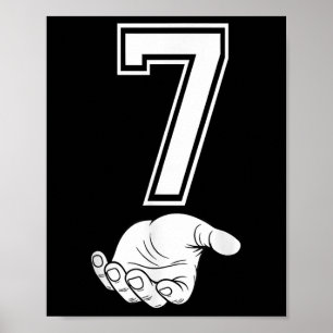Number 7 Matching 67 Meme Halloween Costume Men Wo Poster