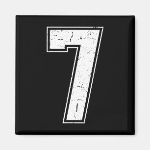 Number 7 Matching Costume 67 Meme Costume Distress Magnet