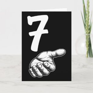 Number 7 Matching Duo 67 Meme Gen Alpha Slang Hall Card