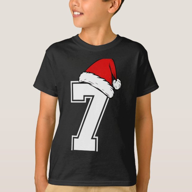 Number 7 Matching Six Seven 6 7 Meme 6 7 Christmas T-Shirt (Front)